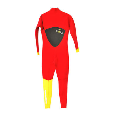 Customizable Neoprene Wetsuit for Splitting Laminating Services with Prismatic and Polka Dot Patterns