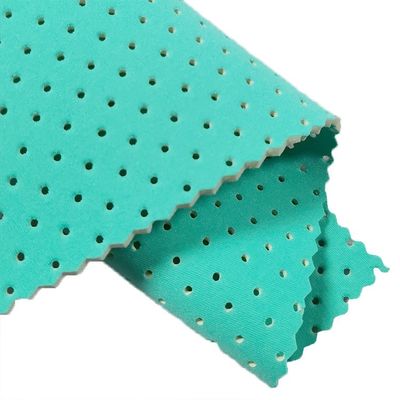 Fios de tecido de Neoprene de malha laminada verde ECO Friendly