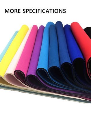 Folha de borracha de tecido de neoprene laminado de 1,5 mm-25 mm à prova de fogo autoadesiva, sapatos e acessórios, tecidos elásticos, tecidos para cintos, tecidos para equipamentos de proteção