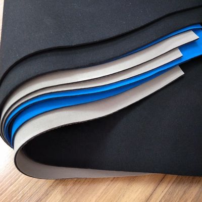 Folha de tecido de neoprene laminado de borracha CR 3Mpa 35-45 Shore A para meias, borracha dura, material de vedação, à prova d'água e retardante de chamas