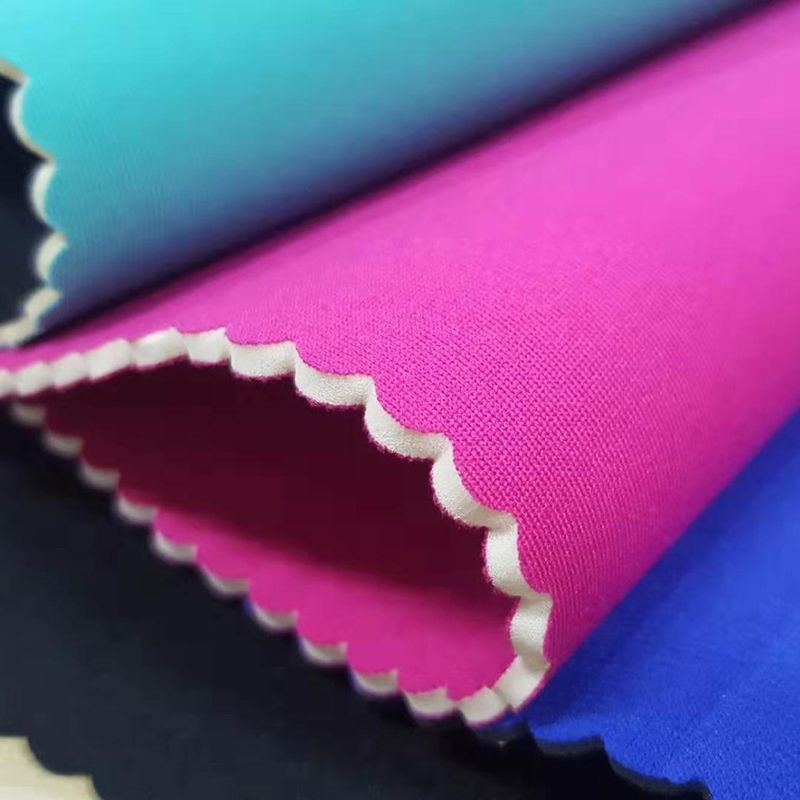 0.5mm Shore A Rubber Neoprene Spandex Tecido à prova d'água para tecido / saco, Ultra-fina, tecido elástico, à prova d'água e isolante térmico, tecido exterior